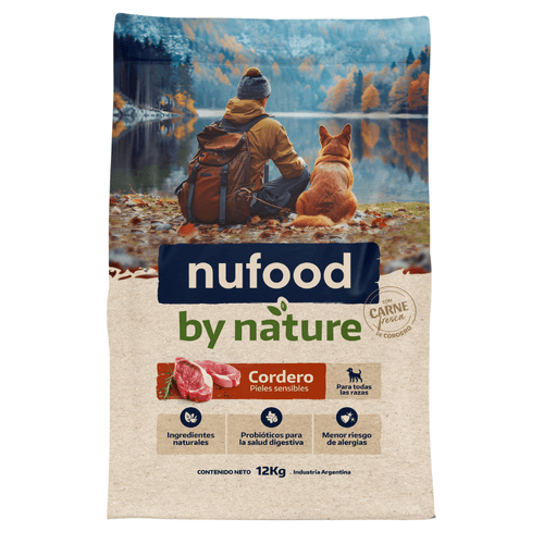 Alimento Nufood Perro By Nature Cordero