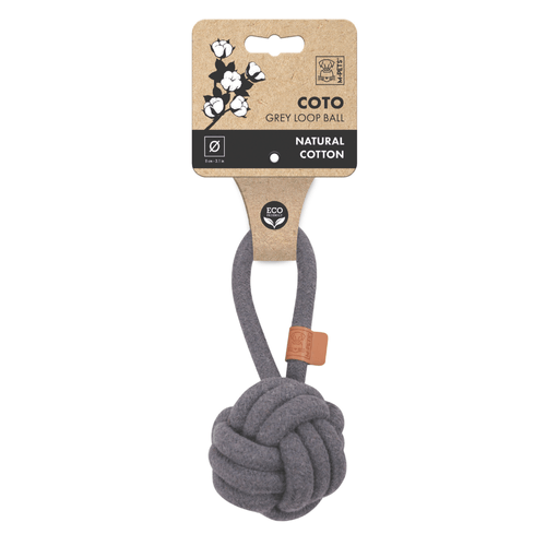 Juguete Soga Pelota Mpets Coto Gris