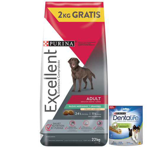Alimento Excellent Perro Adulto Mediano y Grande