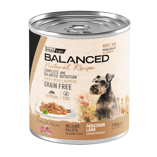 Lata Balanced Natural Recipe Cordero Perro Adulto