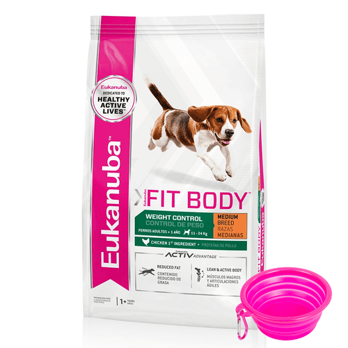 Alimento Eukanuba Fit Body para Perro Adulto Raza Mediana