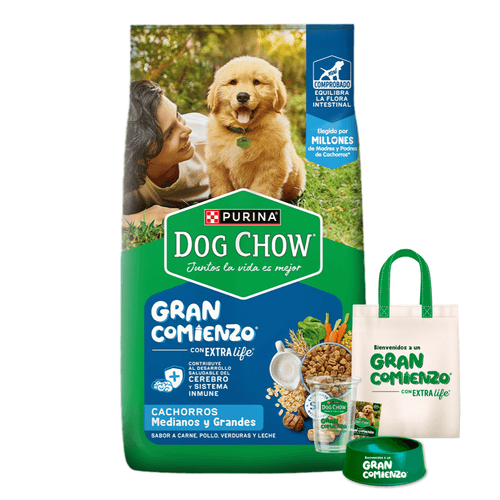 Alimento Dog Chow Cachorro Gran Comienzo Mediano Y Grande