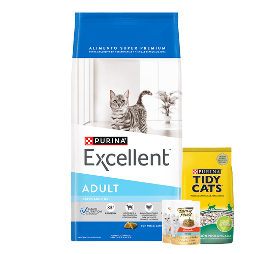 Alimento Excellent Gato Adulto Pollo Y Arroz