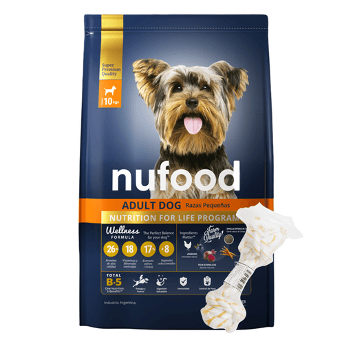 Alimento Nufood para Perro Adulto Razas Pequeñas