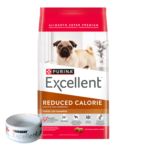 Alimento Excellent Perro Adulto Reduce Calorie Pollo y Arroz