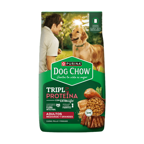 Alimento Dog Chow M/L Triple Proteina