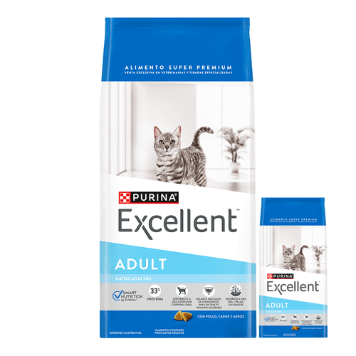 Alimento Excellent Gato Adulto Pollo Y Arroz