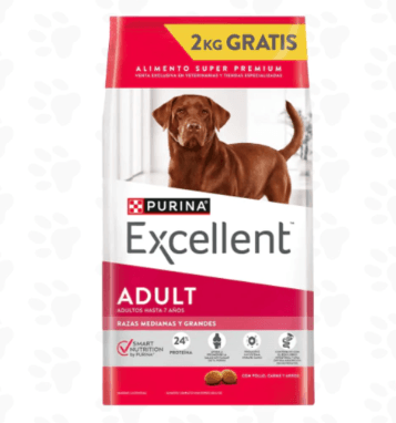 Alimento Excellent Perro Adulto Mediano y Grande