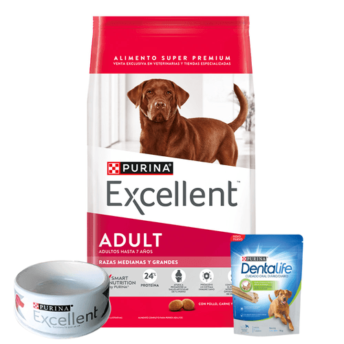 Alimento Excellent Perro Adulto Mediano y Grande