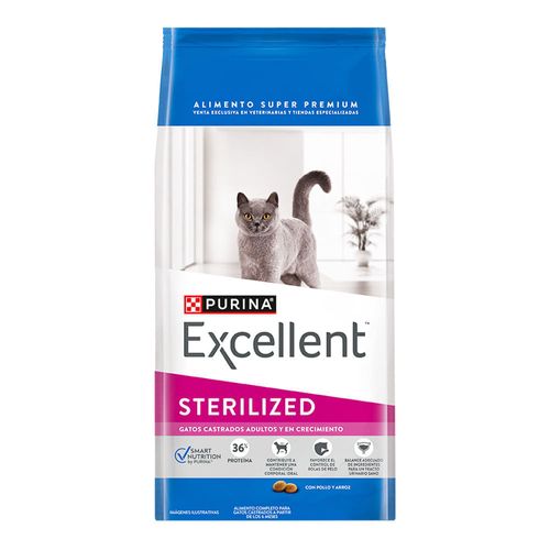 Alimento Excellent Gato Esterilizado Pollo - 7,5 Kg