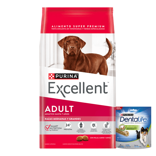 Alimento Excellent Perro Adulto Mediano y Grande - 20 Kg