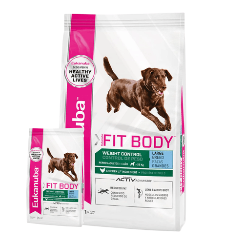 Alimento Eukanuba Fit Body Adulto Raza Grande - 15 Kg