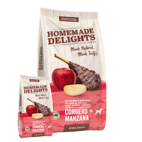 Alimento Homemade Delights Adulto Cordero Manzana - 9 Kg