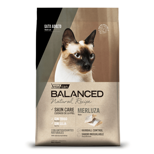 Alimento Balanced Natural Recipe Gato Merluza - 7,5 Kg