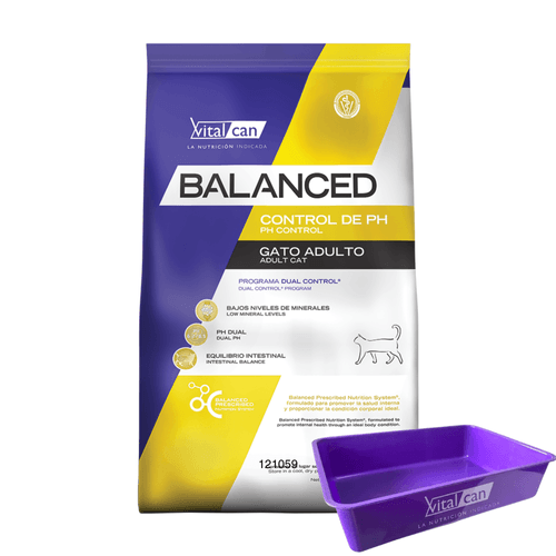 Alimento VitalCat Balanced Gato Control Ph - 7,5 Kg