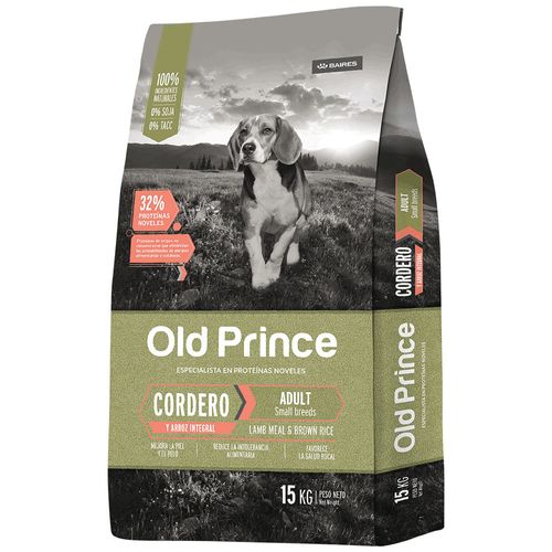 Alimento Old Prince Novel Cordero Raza Pequeña - 15 Kg