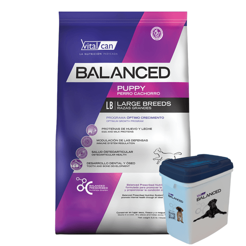 Alimento VitalCan Balanced Perro Cachorro Grande - 20 Kg