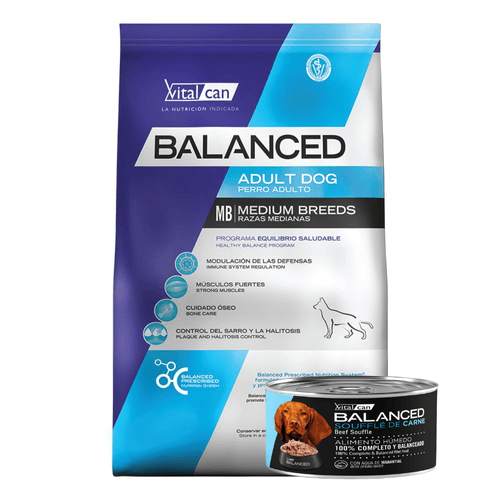 Alimento VitalCan Balanced Perro Adulto Mediano - 3 Kg