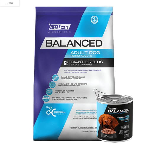 Alimento VitalCan Balanced Perro Adulto Gigante - 20 Kg