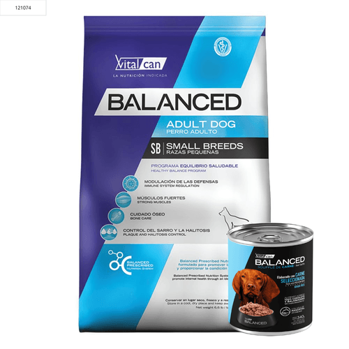 Alimento VitalCan Balanced Perro Adulto Pequeño - 15 Kg