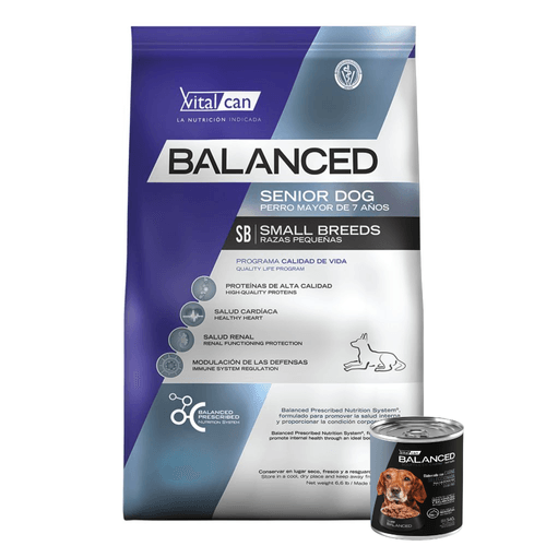 Alimento VitalCan Balanced Perro Senior Pequeño - 7.5 Kg