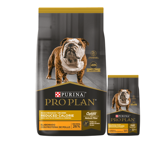 Alimento Pro Plan Reduced Calorie Raza Med/Grande - 15 Kg