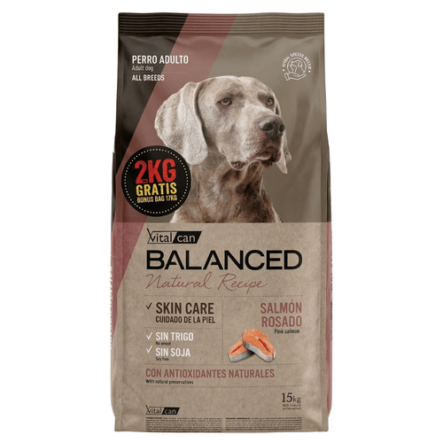 Alimento Balanced Natural Recipe Perro Salmon - 15+2 Kg