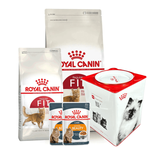 Combo Royal Canin Fit 7,5KG + 1,5KG + 2 Pouch + Lata