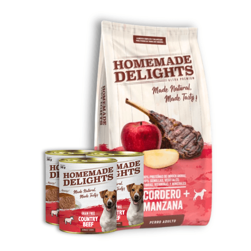 Alimento Homemade Delights Adulto Cordero Manzana - 9 Kg