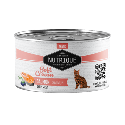 Alimento húmedo Soft Cream sabor Salmón para gato Nutrique
