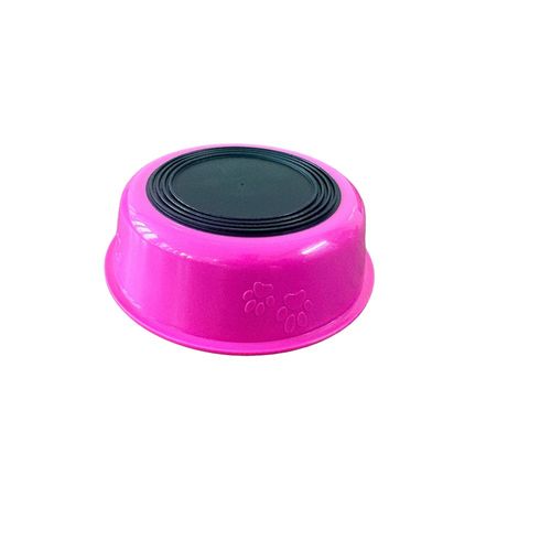 Plato de Plástico Rosa para Perro Puppis